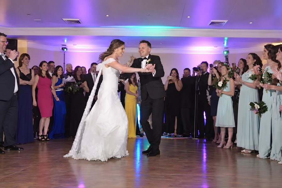 Recepción y pista de baile en una boda real de Miami